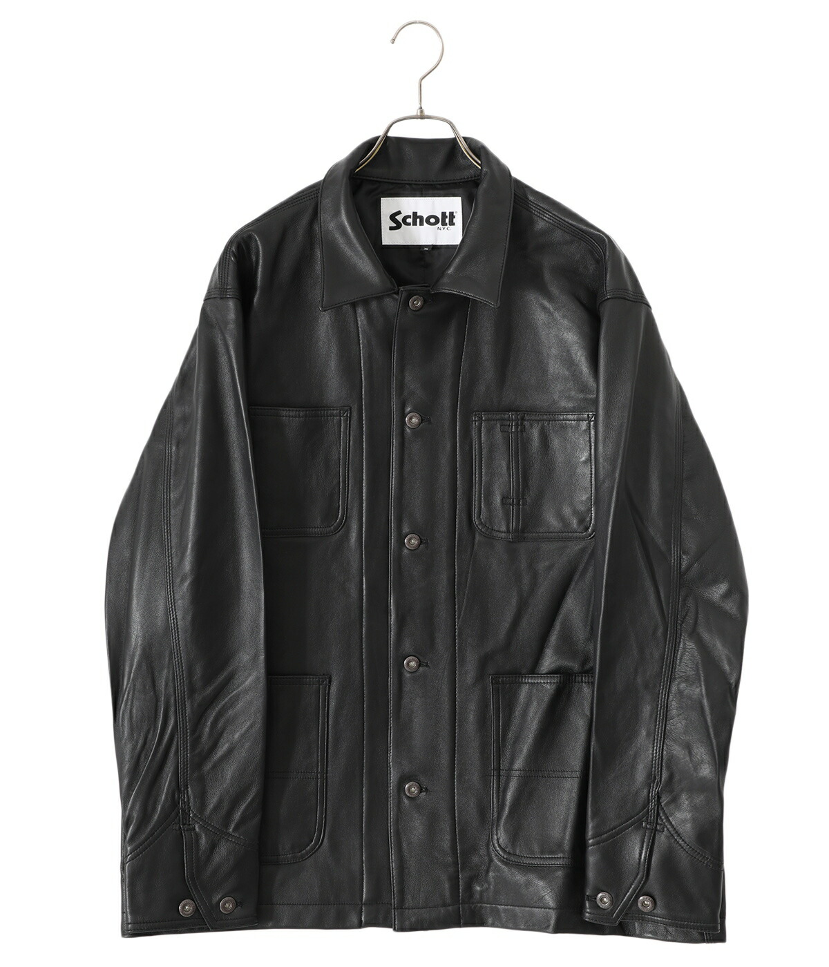 Schott / ショット ： LAMB LEATHER COVERALL JACKET ： 3111050