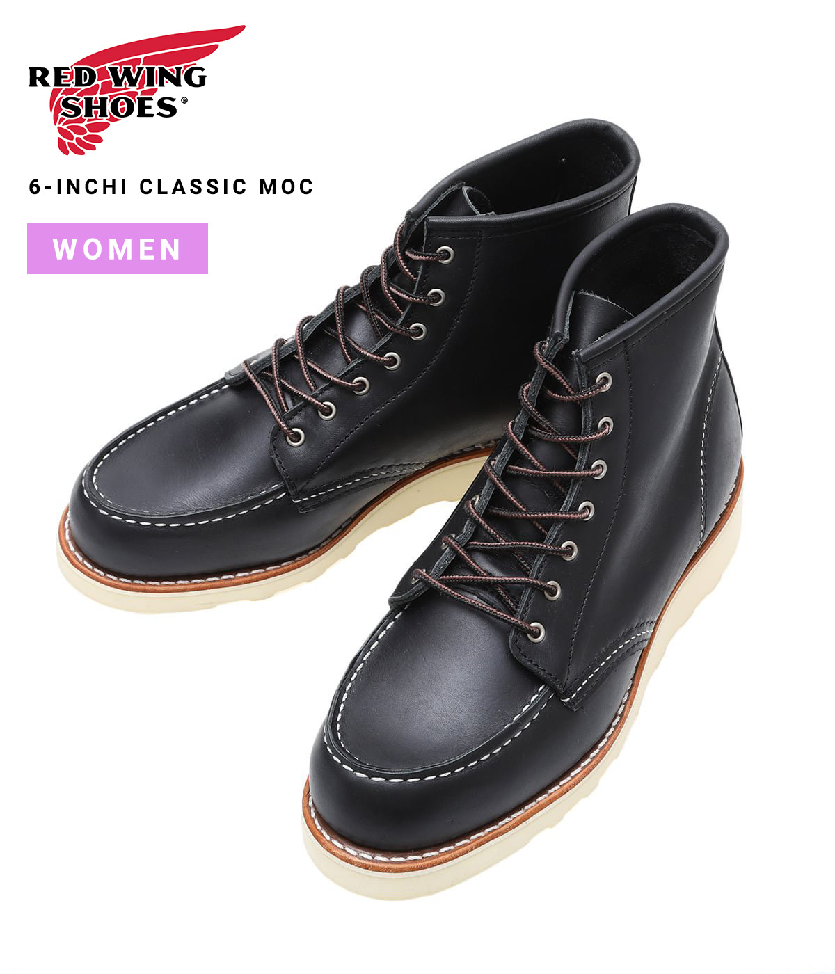 RED WING / レッドウィング ： 【レディース】6-INCHI CLASSIC MOC ： 3373の画像