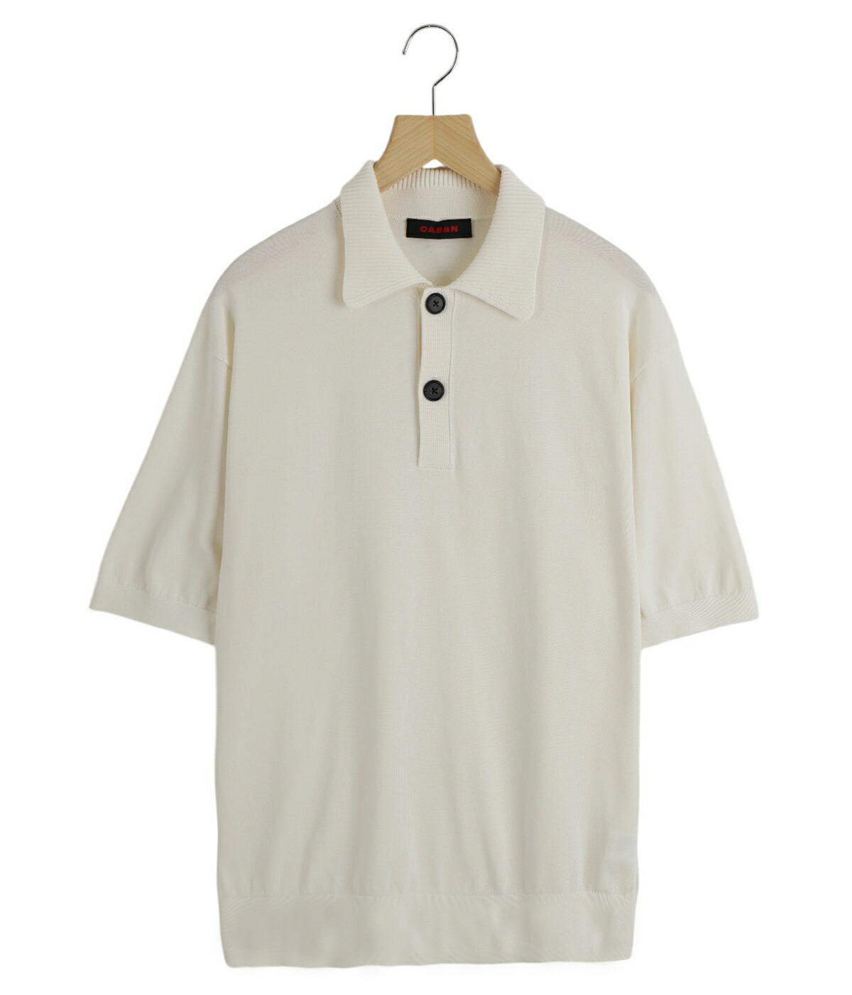 CABaN（キャバン） ： コットン ポロニットプルオーバー / 全3色