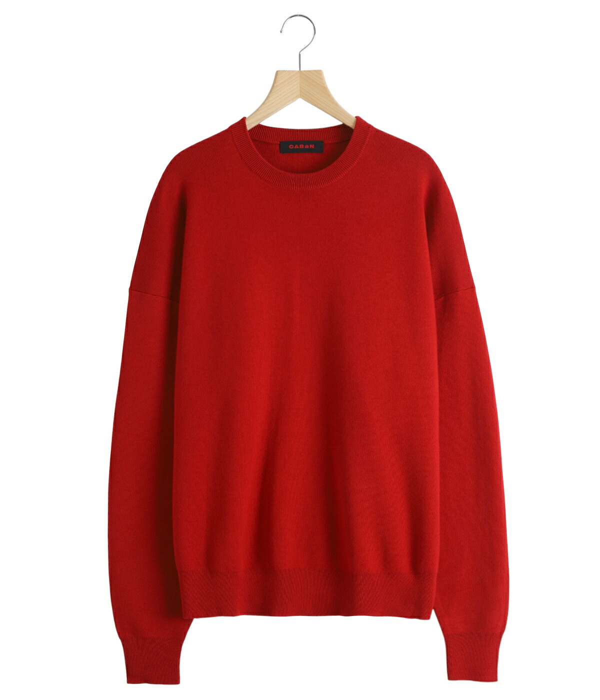 CABaN（キャバン） ： コットンカシミヤ クルーネックプルオーバー