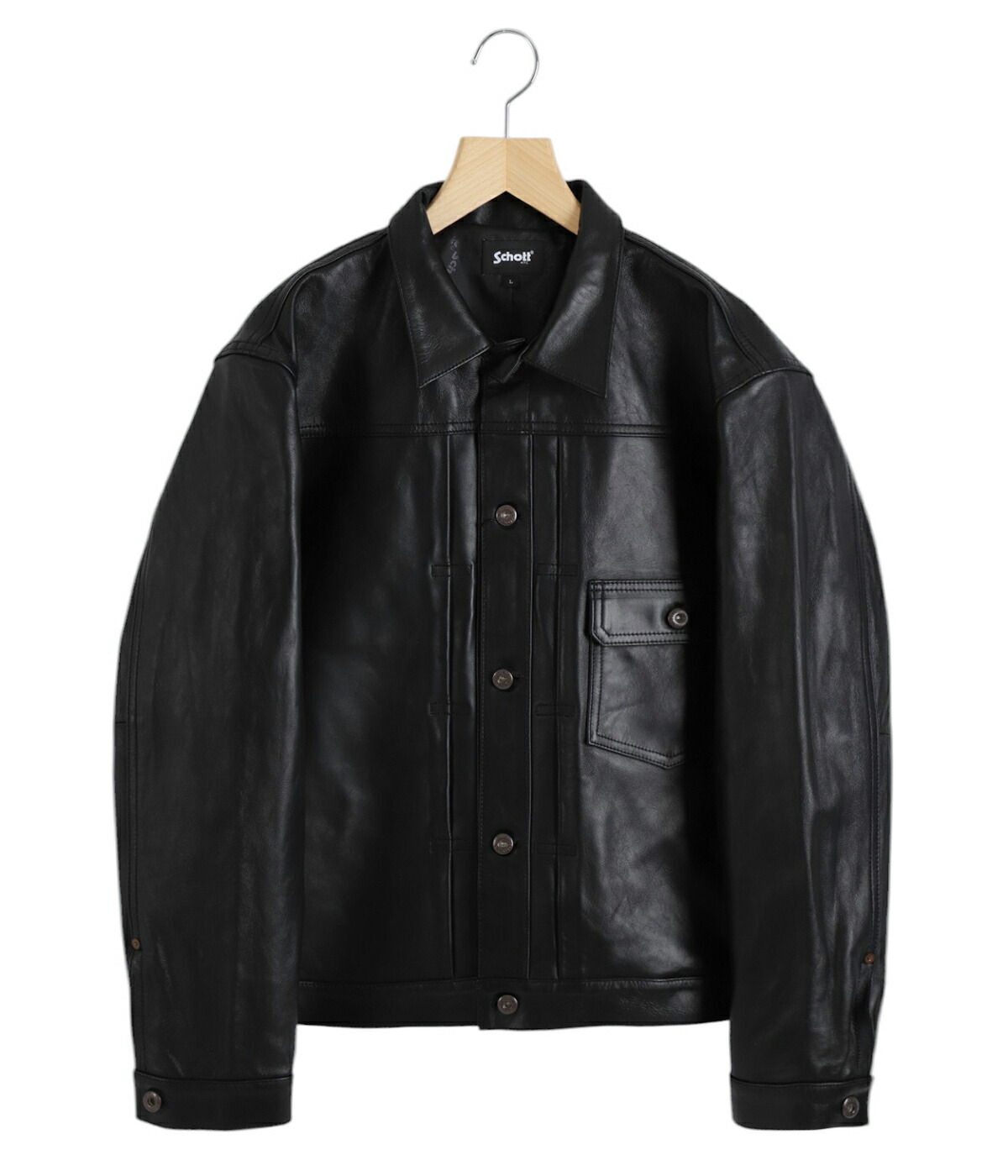 Schott / ショット ： SHEEP LEATHER 1st TRACKER JACKET ： 782-3950128 | Schott N.Y.C | 01