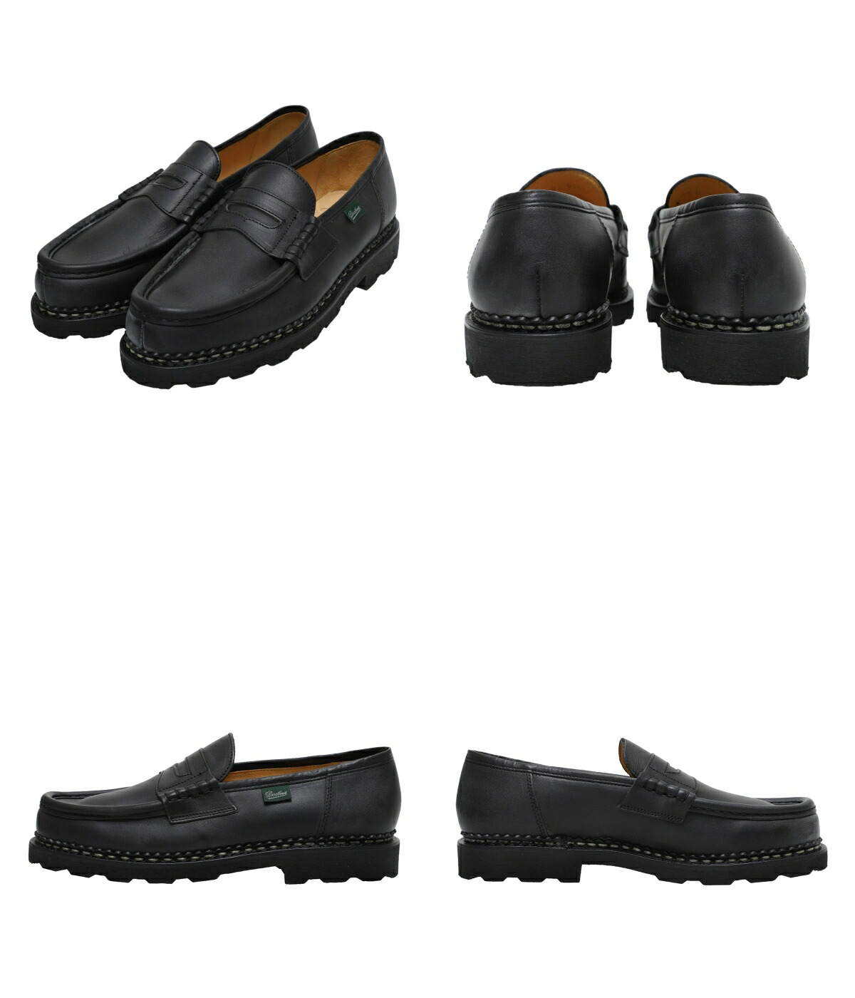 Paraboot Reims Marche ブラック 6.5 Paraboot Reims Marche Noir