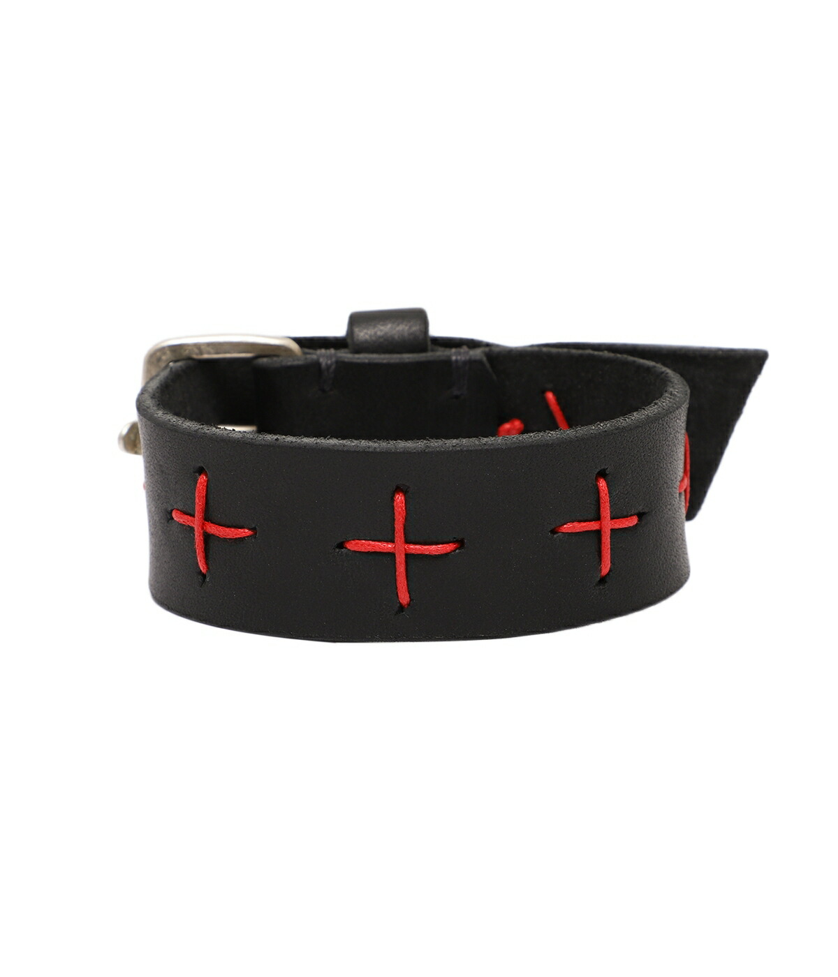 m.a+ / エムエークロス ： cross stitched med wrist band ： A-F8E1-GR30の画像