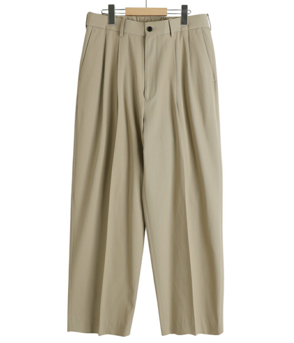 ＼2日間限定！P10倍！／MARKAWARE / マーカウェア ： CLASSIC FIT DOUBLE PLEATED TROUSERS ： A25A05PT01C[MUS][WIS] | markaware | 02