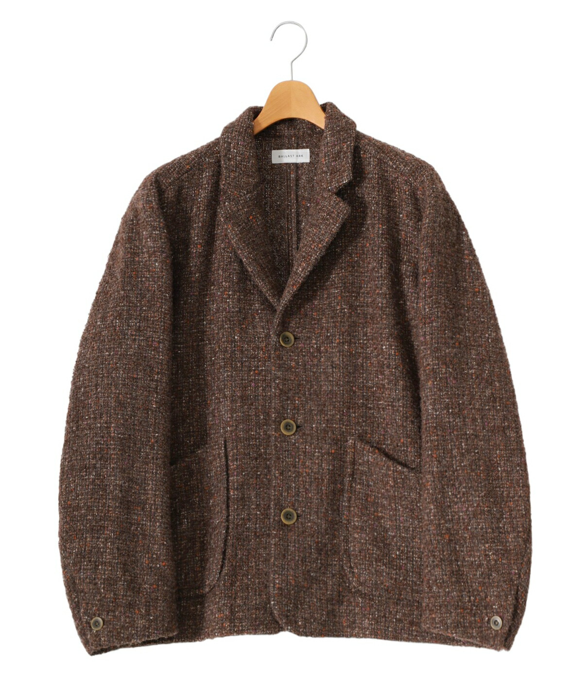 BALLAST ARK / バラストアーク ： WOOL LOOP YARN TWEED JACKET 全2色 