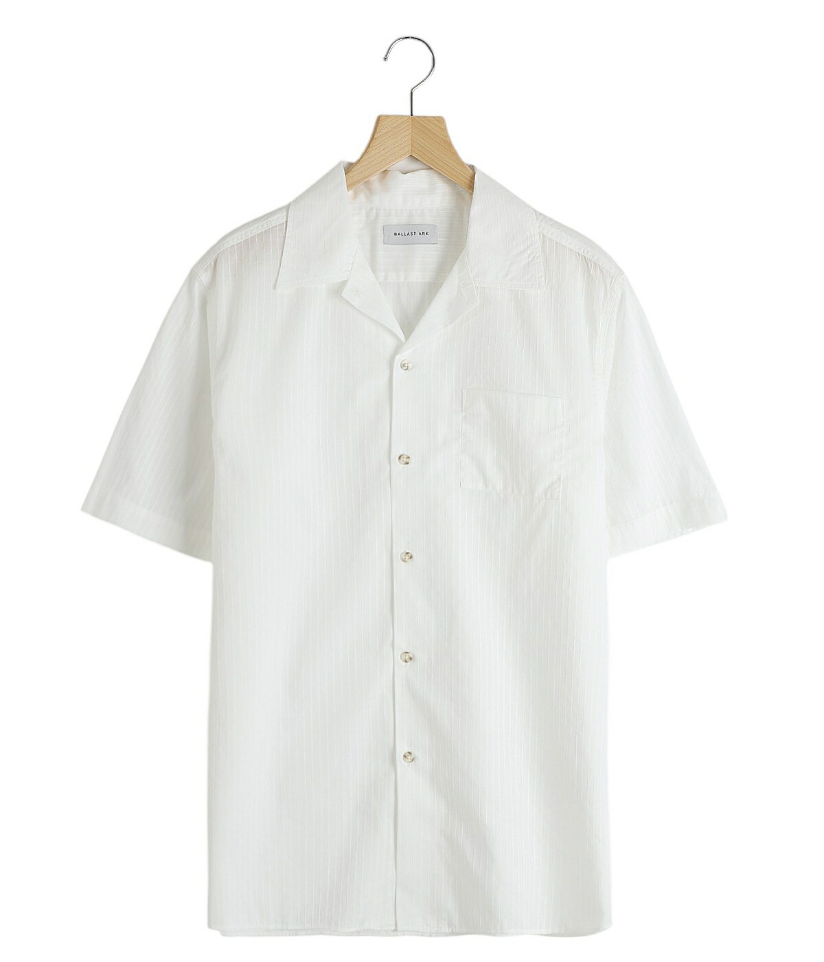 BALLAST ARK / バラストアーク ： DOBBY DOT STRIPE S/S SHIRT