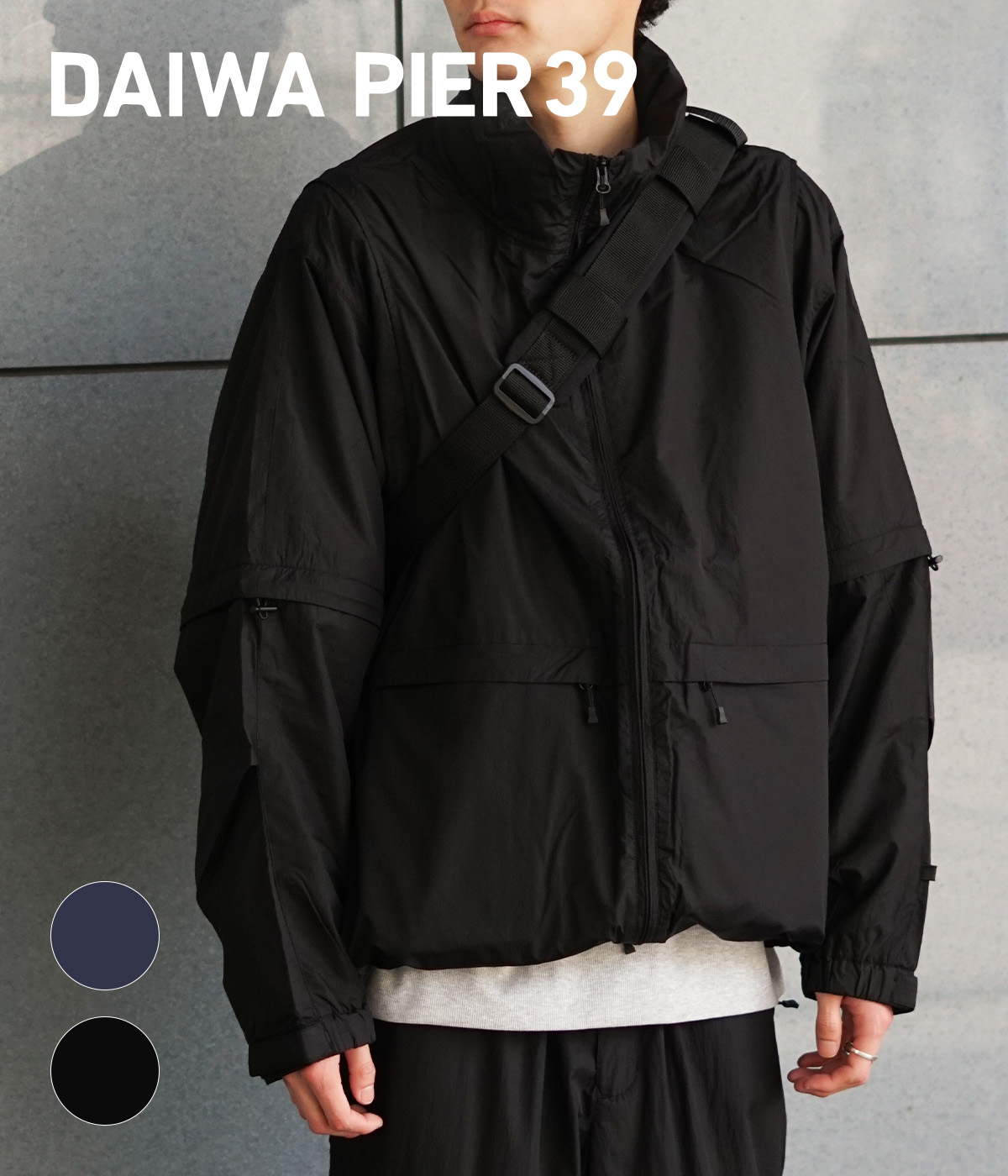 DAIWA PIER39 / ダイワ ピアサーティナイン ： TECH DECHATABLE WINDBREAKER JACKET ： BJ-50024｜arknets｜02