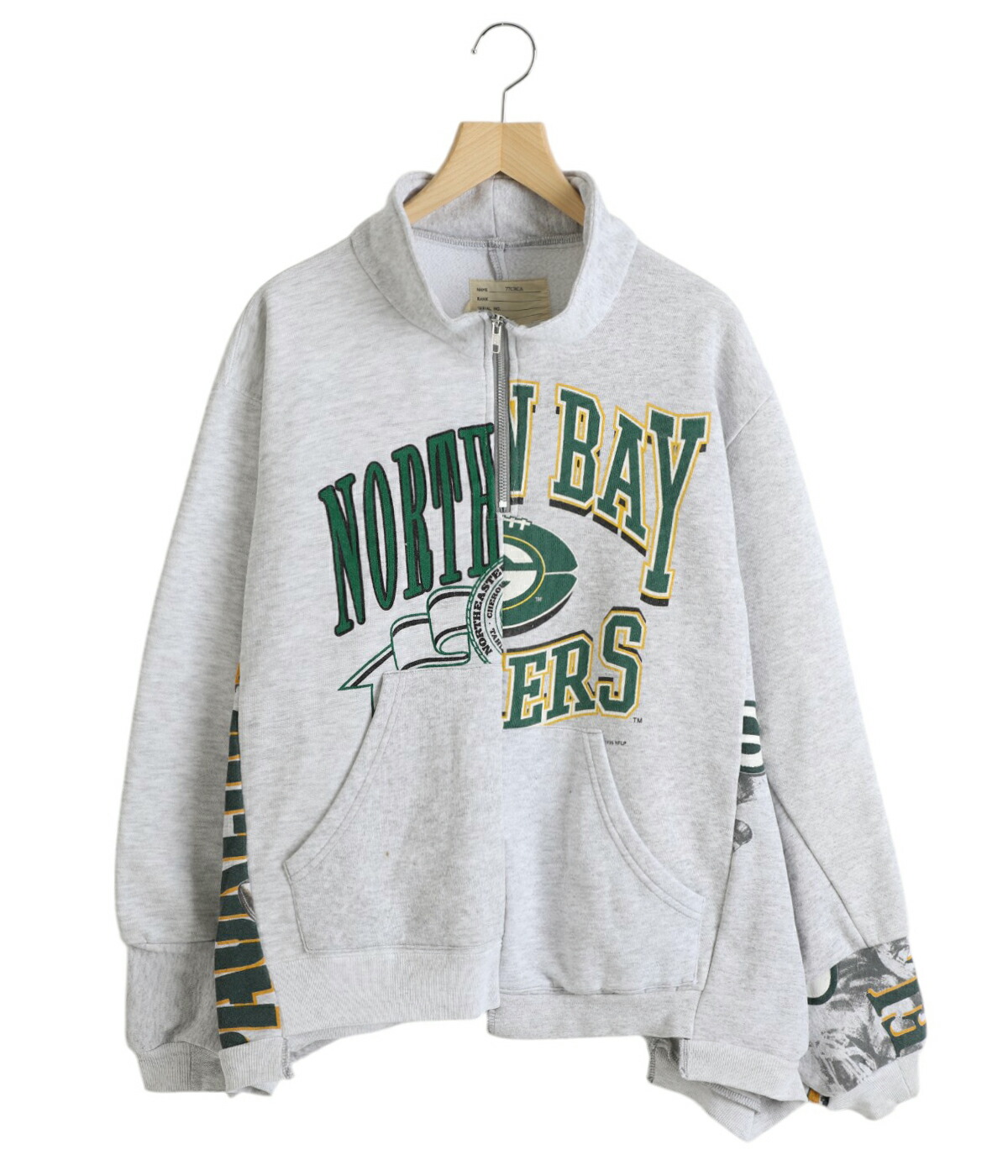 77circa ナナナナサーカ　リバースウィーブリメイクスウェット ナナナナサーカ(77circa) MAKE WIDE CUTBACK SWEAT TOP