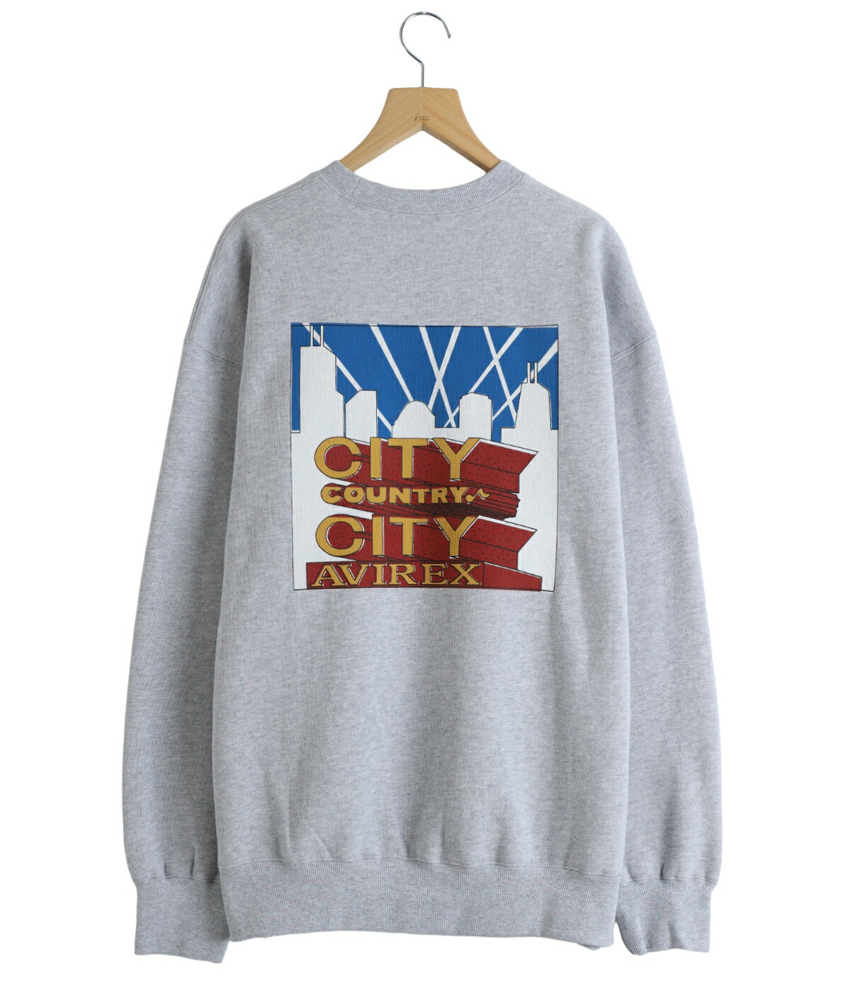 【15%OFF】CITY COUNTRY CITY / シティー カントリー シティー ： CITY COUNTRY CITY x AVIREX_SWEAT SHIRT ： CCC-253C006 | CITY COUNTRY CITY | 01