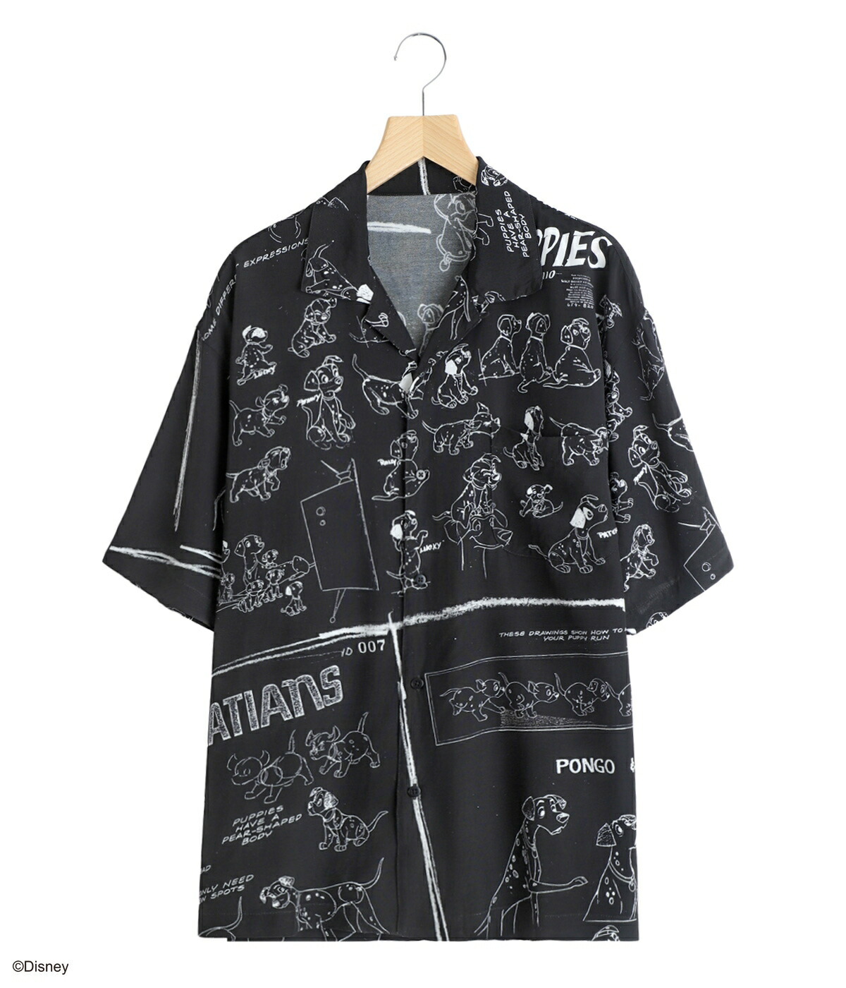 PORTER CLASSIC / ポータークラシック ： DISNEY MS / PC ALOHA COLLECTION ALOHA SHIRT / 101 DALMATIANS / 全2色 ： DP-024-3966の画像