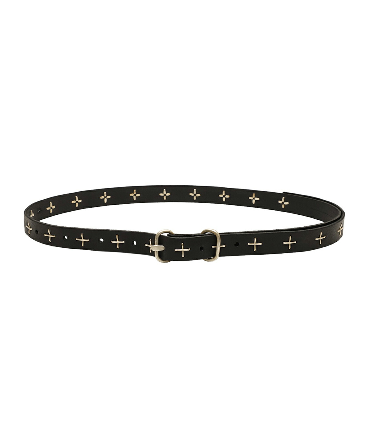 m.a+ / エムエークロス ： “+“ studded double oval buckle me...