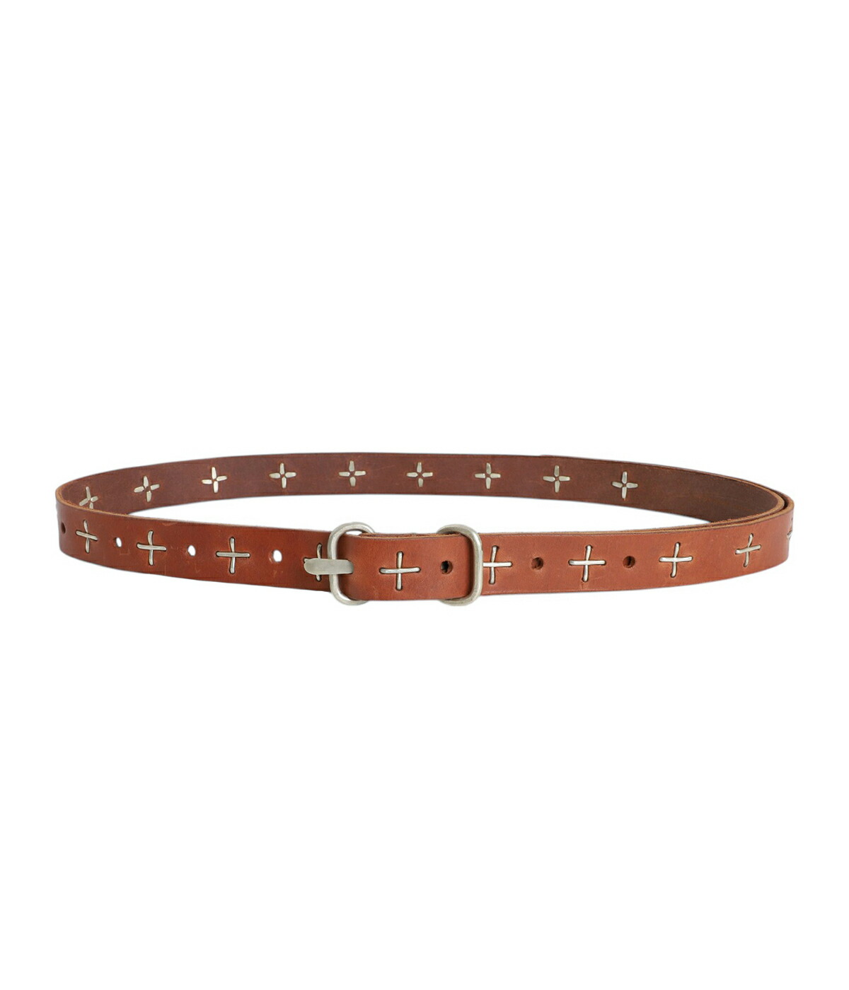 m.a+（エムエークロス） ： “+“ studded double oval buckle med