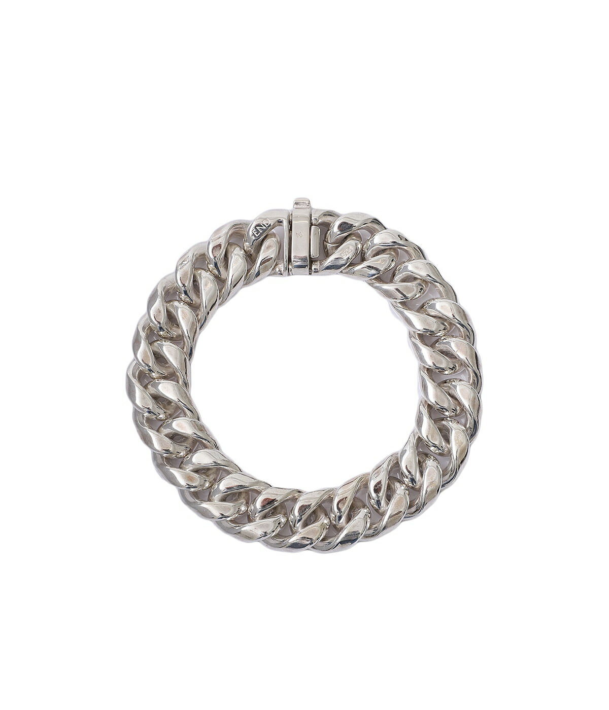 【5%OFF】END / エンド ： Curve loosen cut id bracelet -L- ： ENDB077 |  | 01