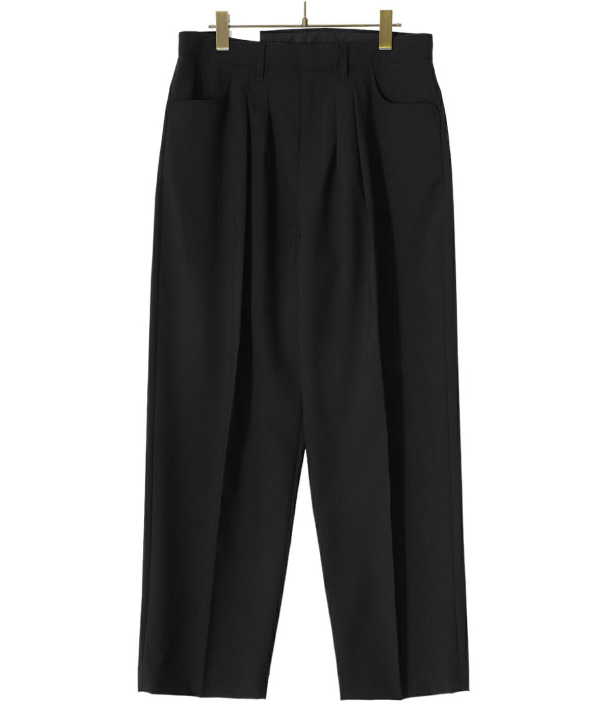 FARAH / ファーラー ： Two Tuck Wide Tapered Pants ： FR0401-M4007｜arknets｜02