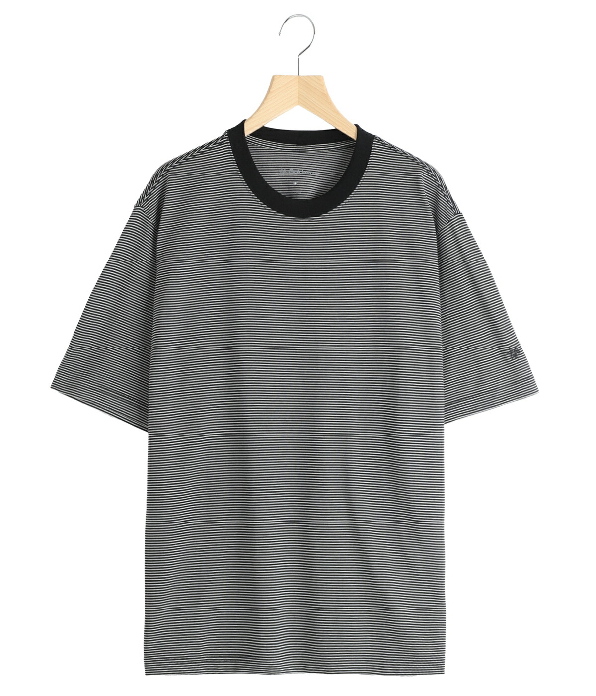 【10%OFF】Goldwin / ゴールドウイン ： Striped Wool×Lyocell Jersey T-shirt ： GL66153 | GOLDWIN | 01