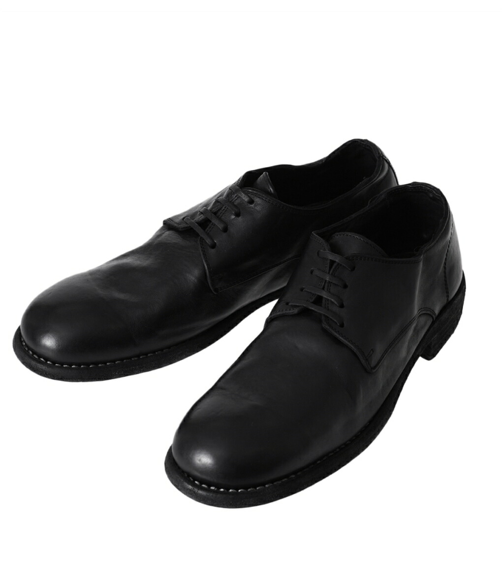 【P10倍】GUIDI / グイディ ： CLASSIC DERBY SHOES - HORSE