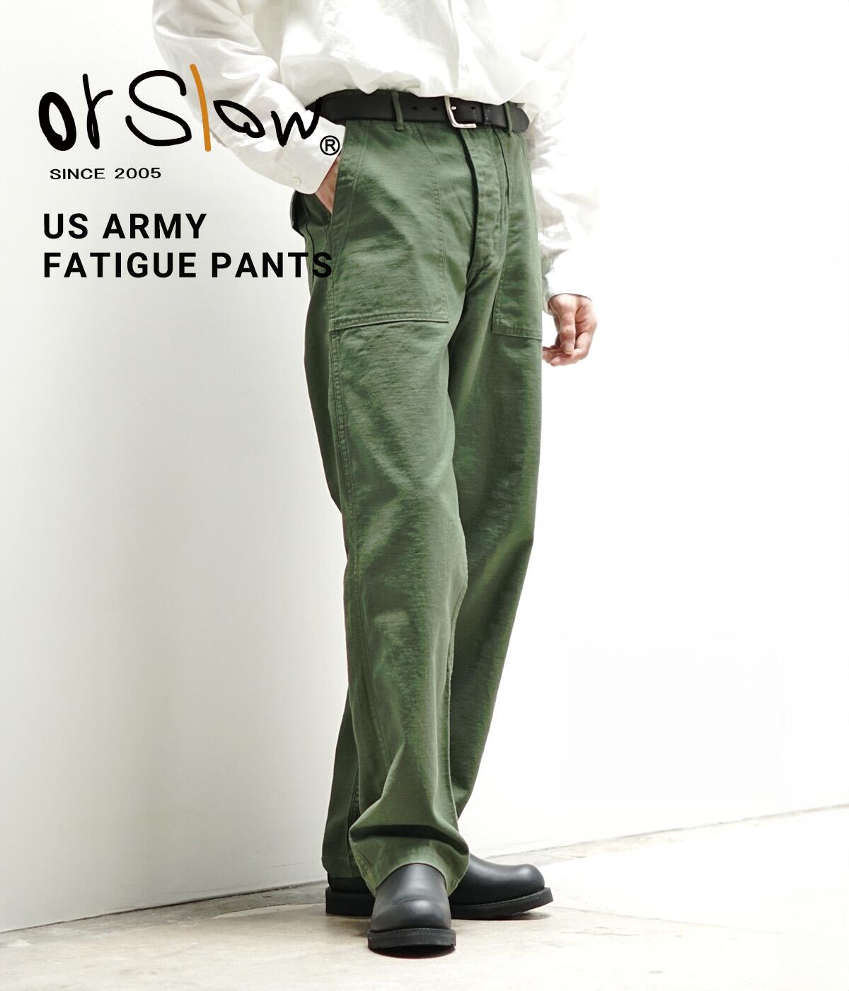 orSlow / オアスロウ ： US ARMY FATIGUE -GREEN- 01-5002-16
