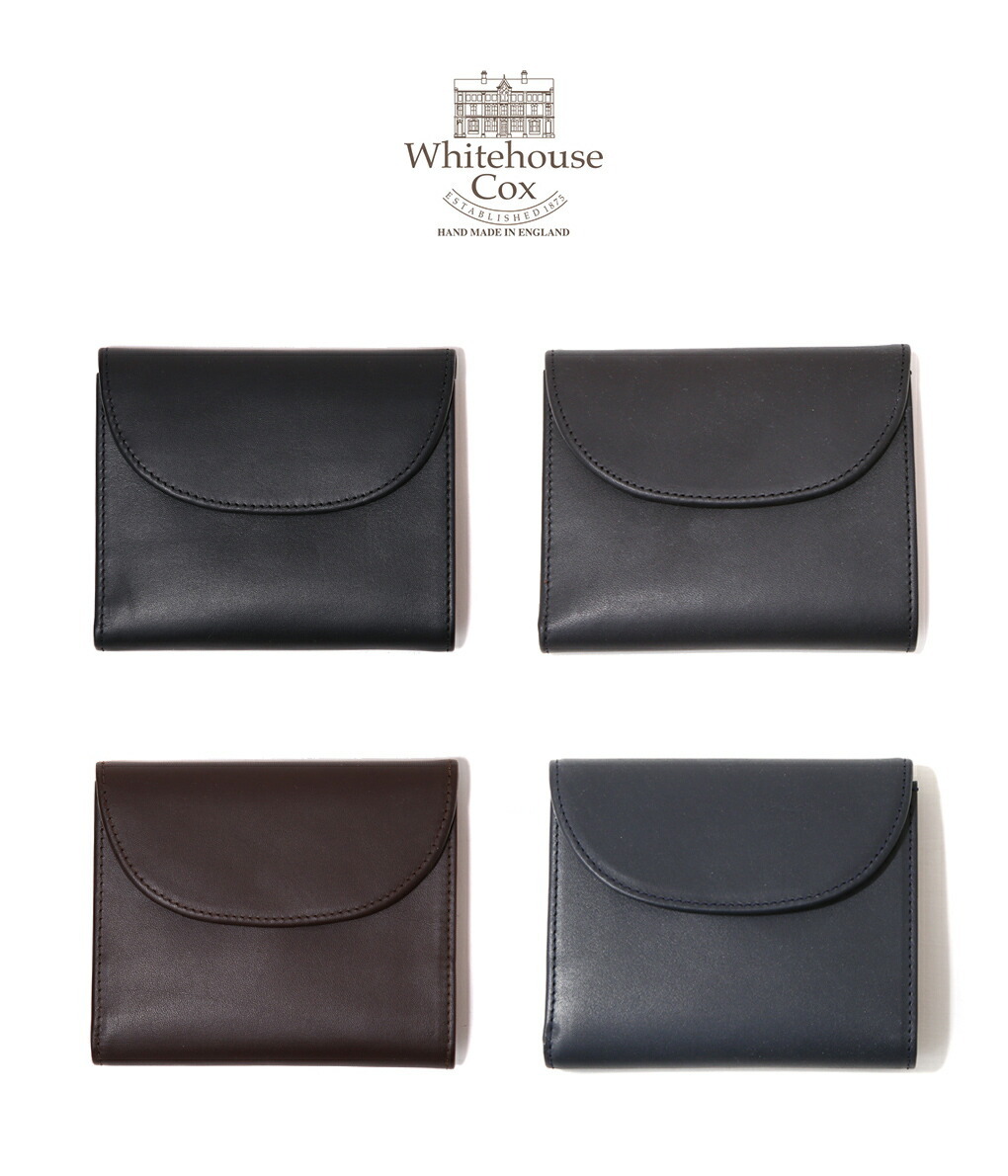 げられたホ Whitehouse : SMALL 3FOLD PURSE / 全4色 : S1058-DERBY