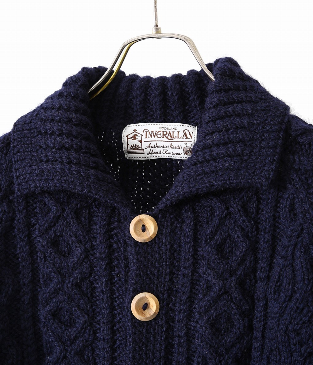 INVERALLAN / インバーアラン : Lumber Cardigan -NAVY- (Size 38 