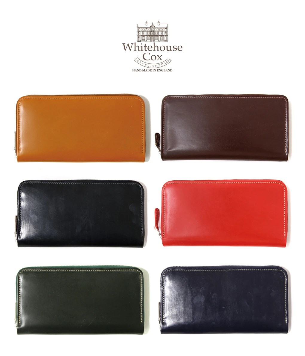 Whitehouse Cox / ホワイトハウスコックス ： LONG ZIP WALLET