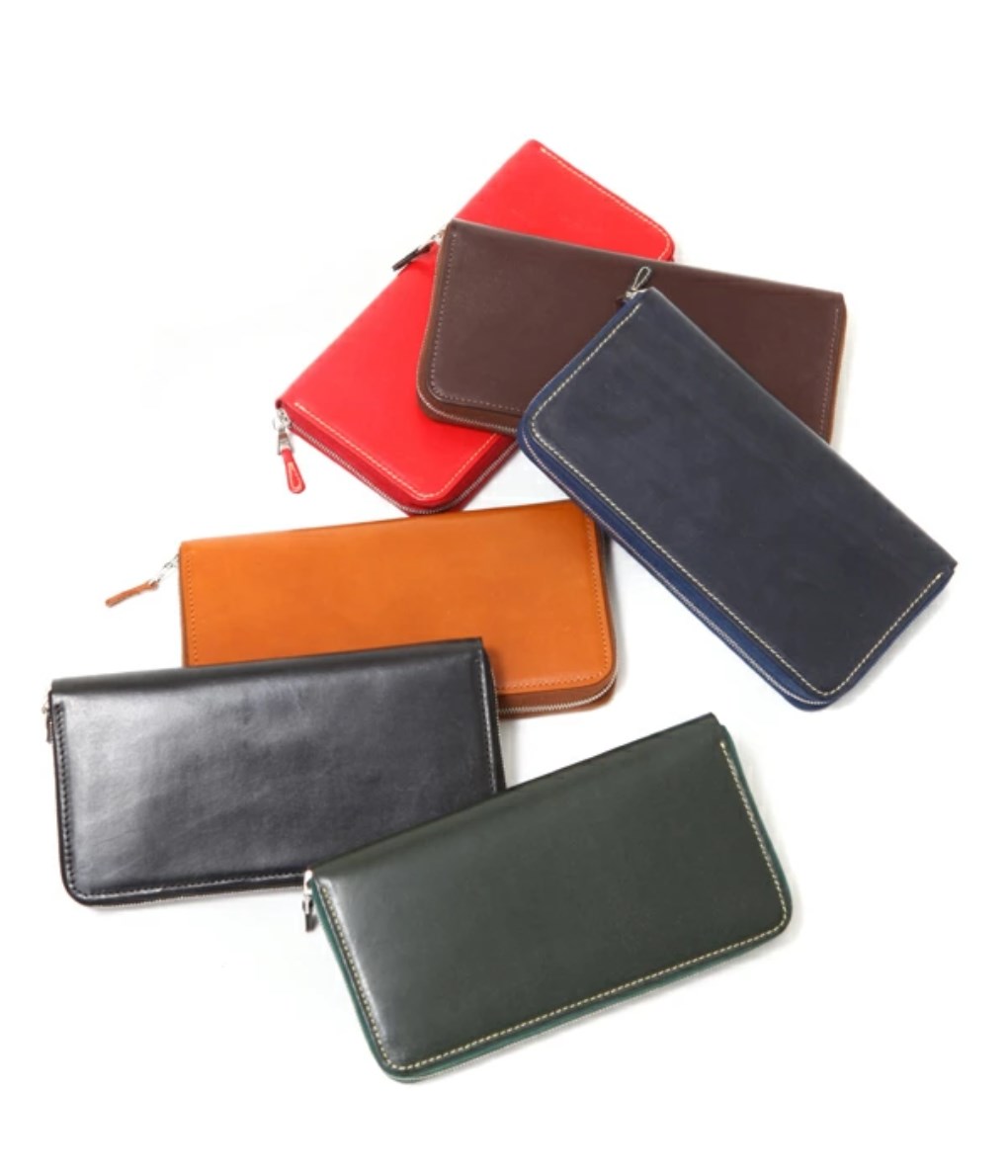 Whitehouse Cox（ホワイトハウスコックス） ： LONG ZIP WALLET/BRIDLE