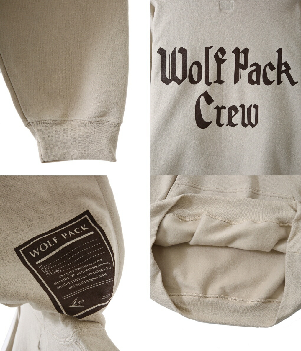 最新作大得価 WP / ダブリューピー : WOLF PACK CREW PULL PARKA / 全3色 : WP06-T115 ARKnets - 通販 - PayPayモール 通販超激得