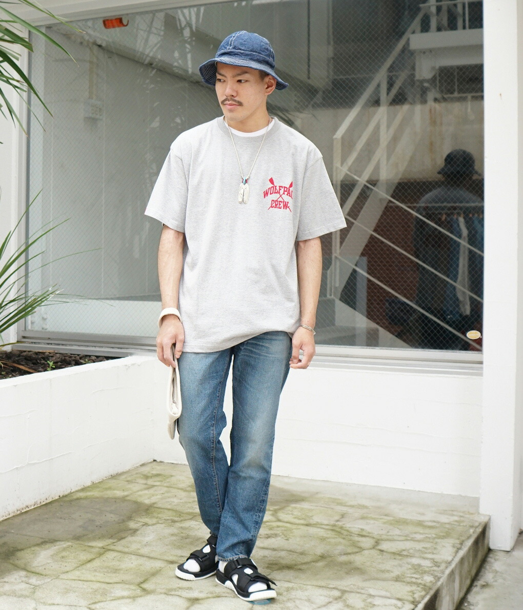 orSlow / オアスロウ ： US NAVY HAT -DENIM/WHITE ST- ： 03-001-81W