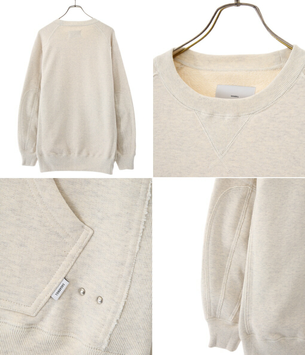 SUGARHILL / シュガーヒル : RAW EDGE SWEAT SHIRT : 21AWSW02 SUGARHILL / シュガーヒル : RAW EDGE SWEAT SHIRT : 21AWSW02