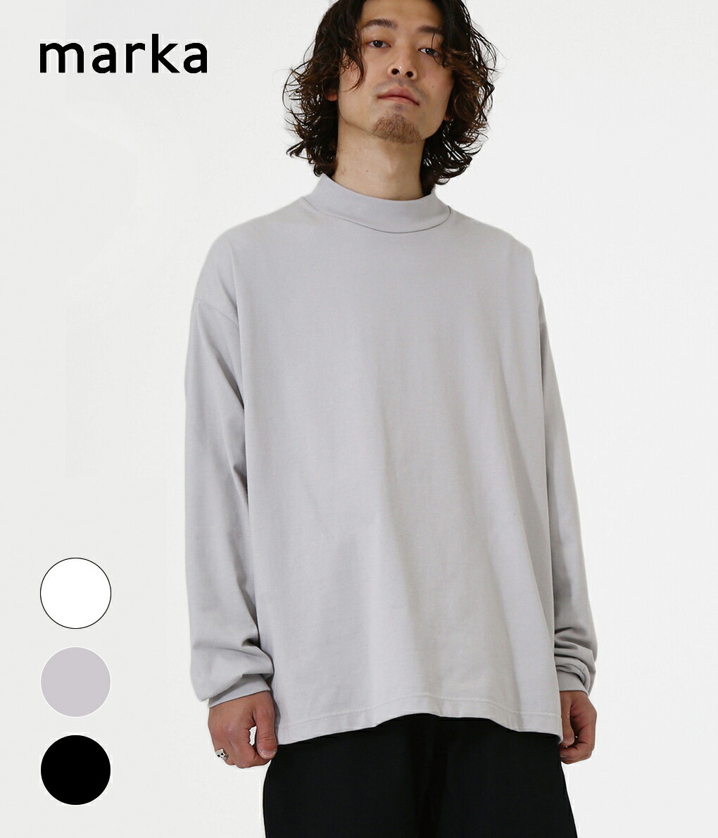 したボリュ marka / マーカ ： MOCK NECK - 30/2 combed cotton knit