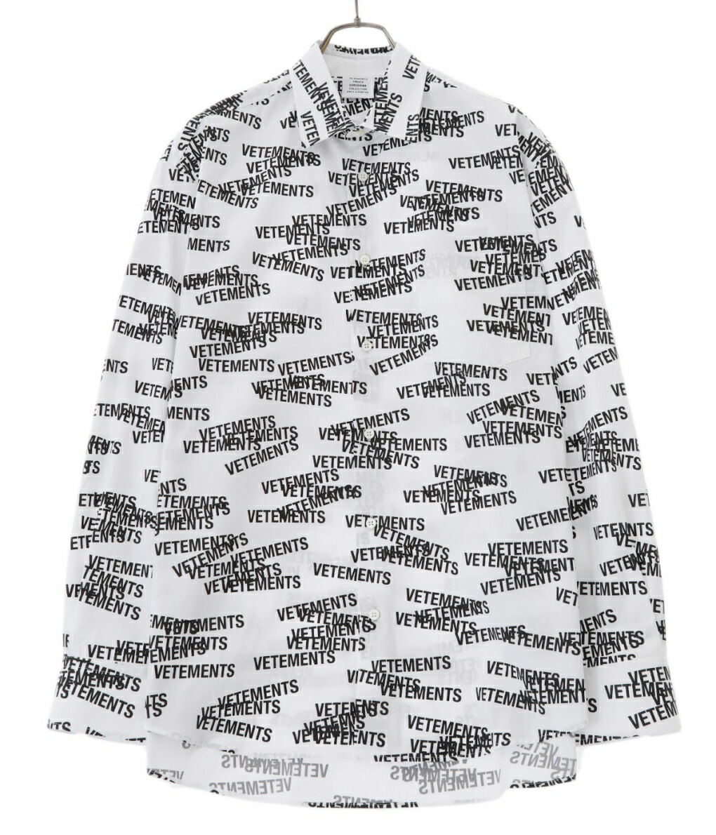 リネンな VETEMENTS / ヴェトモン ： STAMPED LOGO SHIRT / 全2色