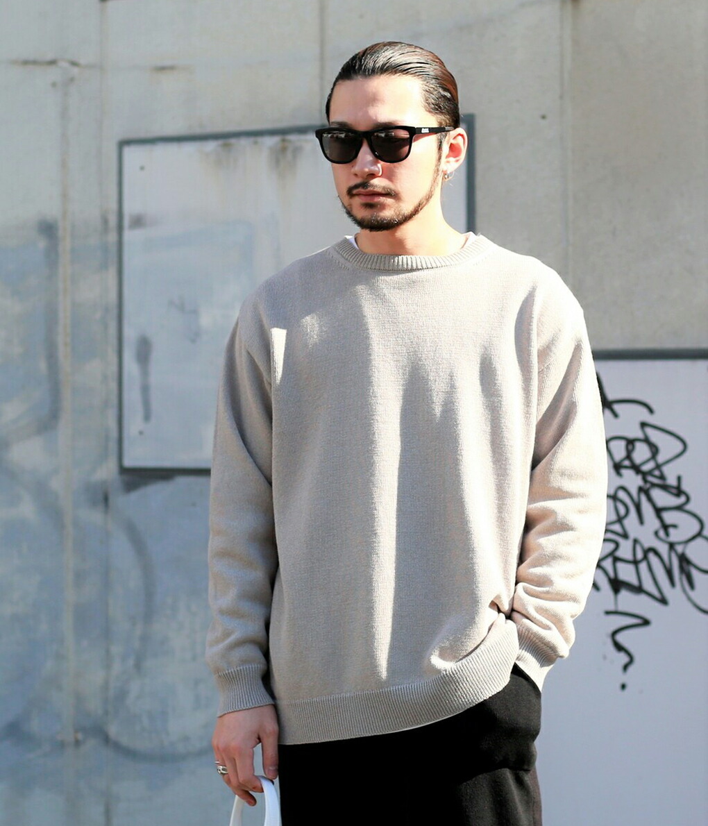 によるもの nanamica 7G Crew Neck Sweater ： SUJS112 ARKnets - 通販