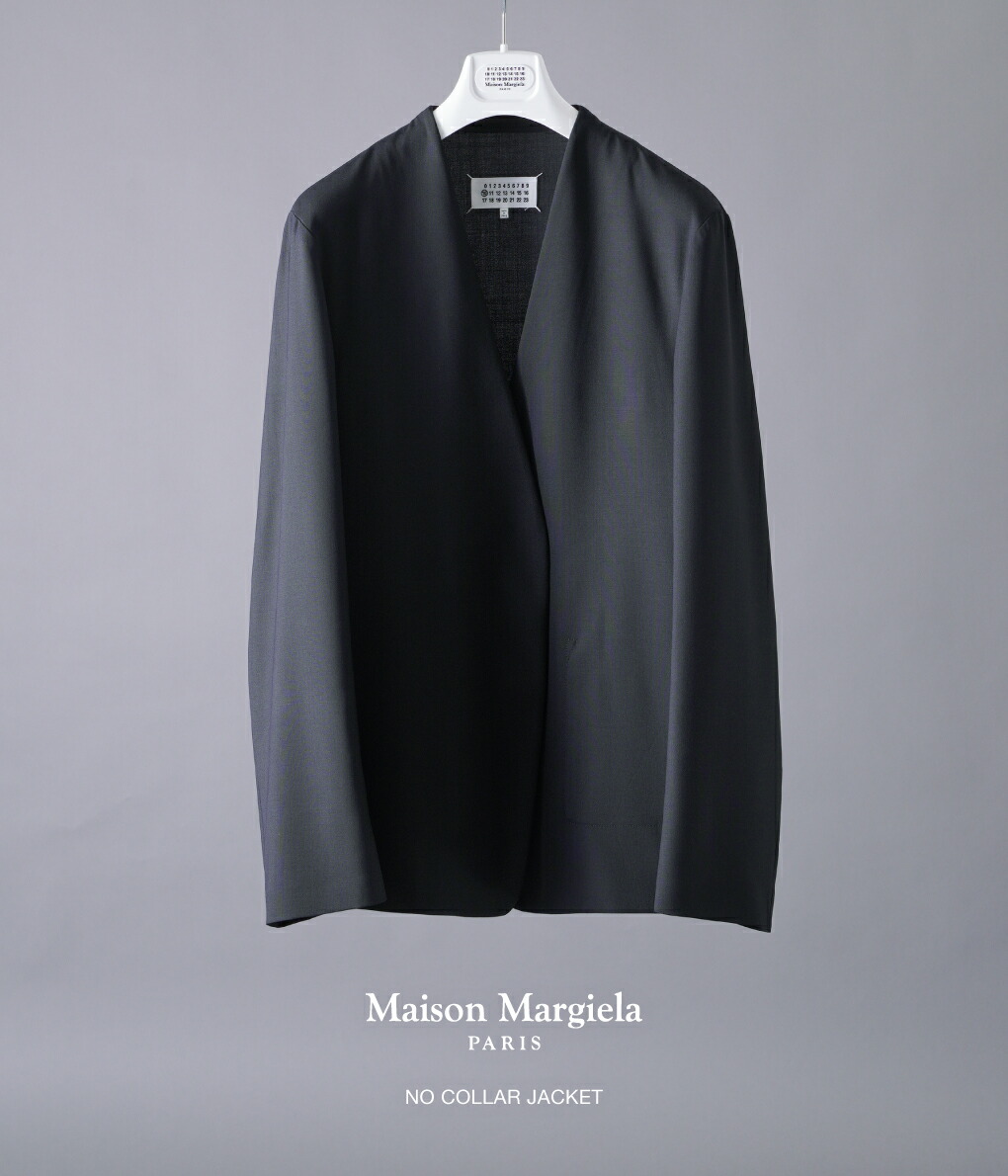 Maison Margiela / メゾン マルジェラ ： NO COLLAR JACKET ： S50BN0447-S44330
