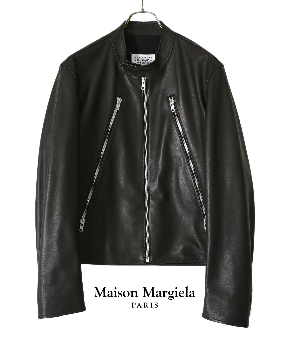Maison Margiela / メゾン マルジェラ ： 5-ZIP LEATHER JACKET 