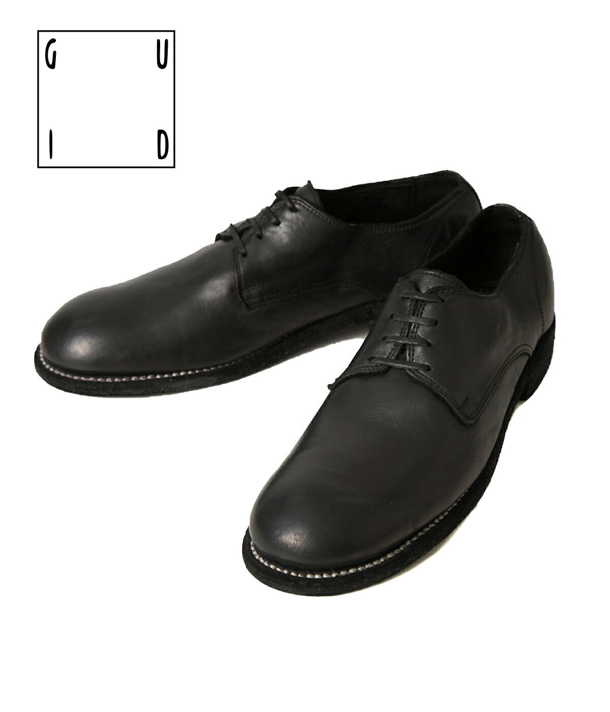 GUIDI / グイディ ： CLASSIC DERBY SHOES ： 992-M-HORSE-bjb :992-M