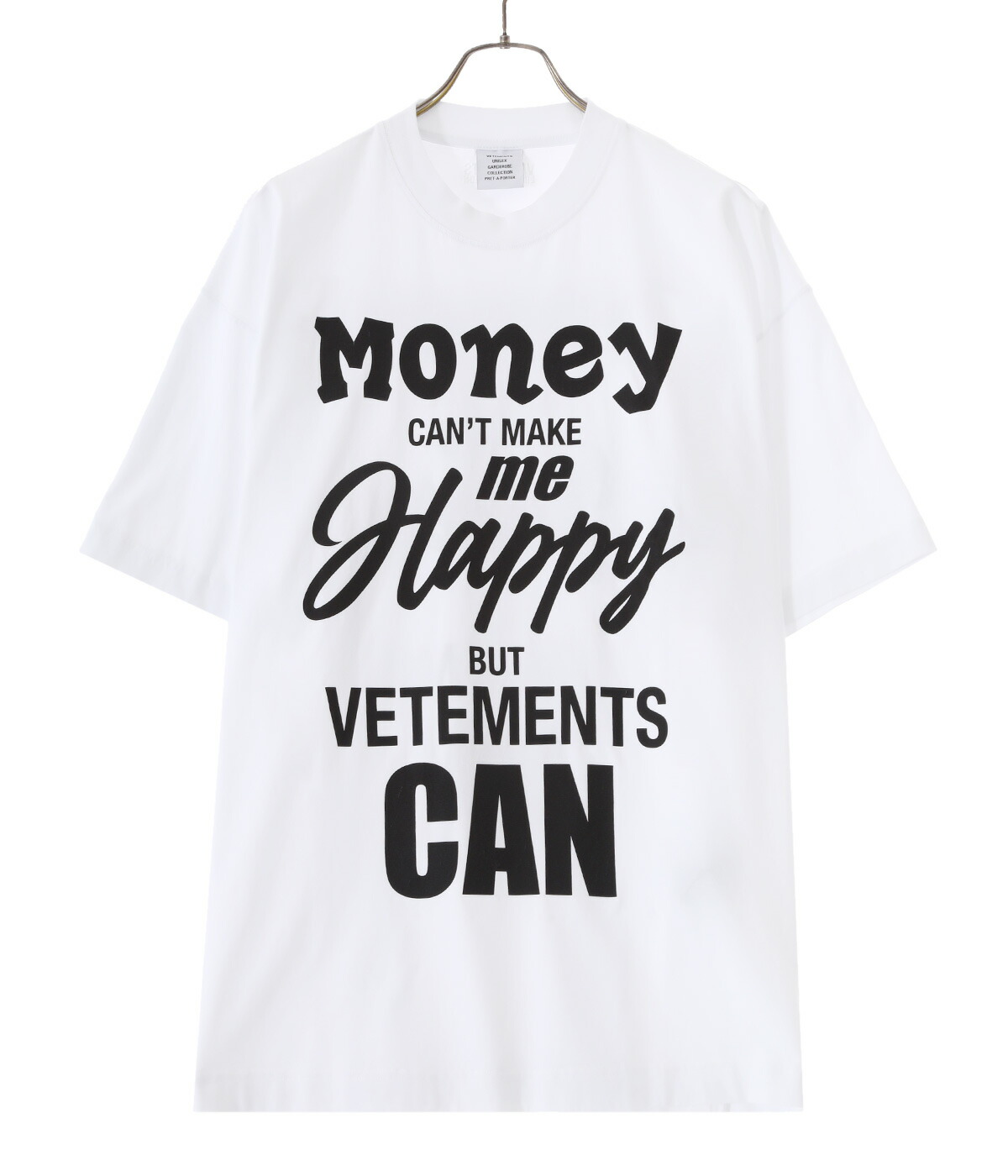 50%OFF】VETEMENTS / ヴェトモン ： MONEY T-SHIRT 全2色