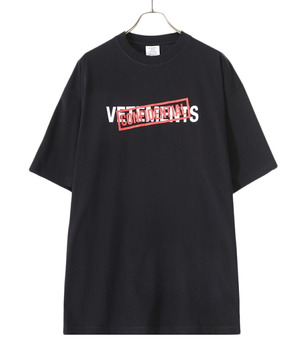 30%OFF】VETEMENTS / ヴェトモン ： CONFIDENTIAL LOGO T-SHIRT / 全2