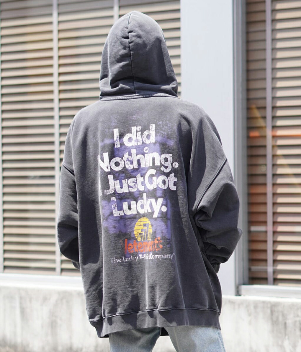 VETEMENTS VETEMENTS VETEMENTS / ヴェトモン ： I GOT LUCKY HOODIE