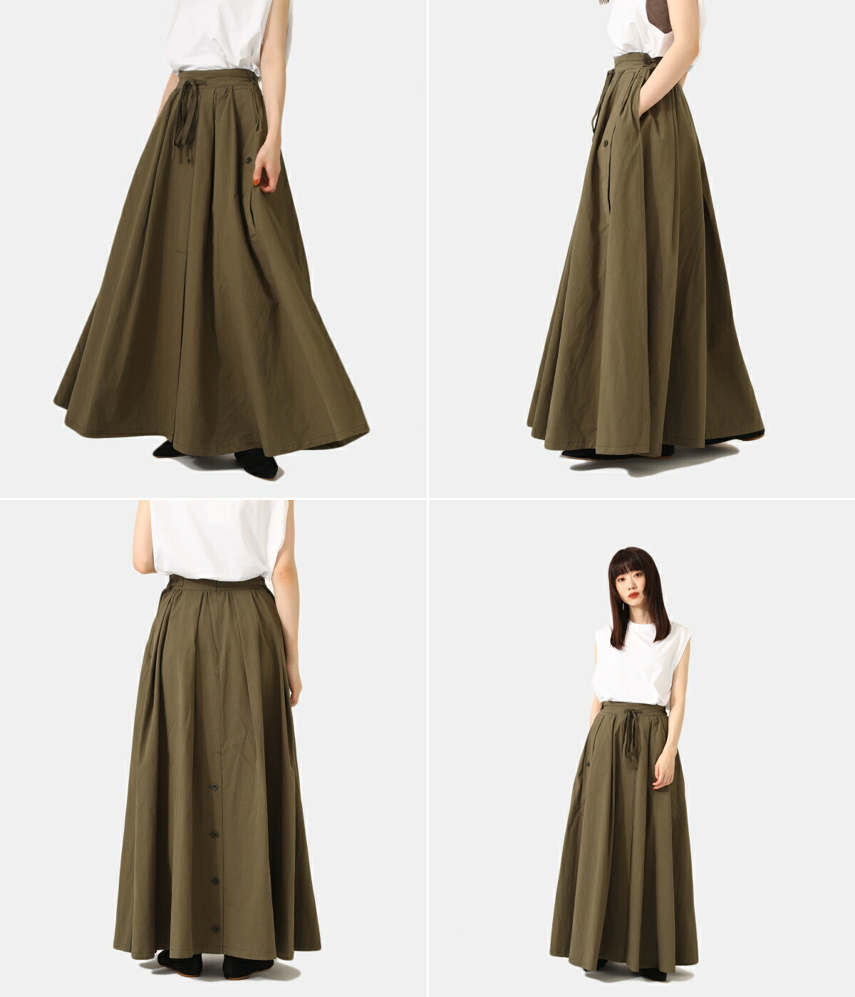 CLANE / クラネ ： 【レディース】2WAY MILITARY VOLUME SKIRT