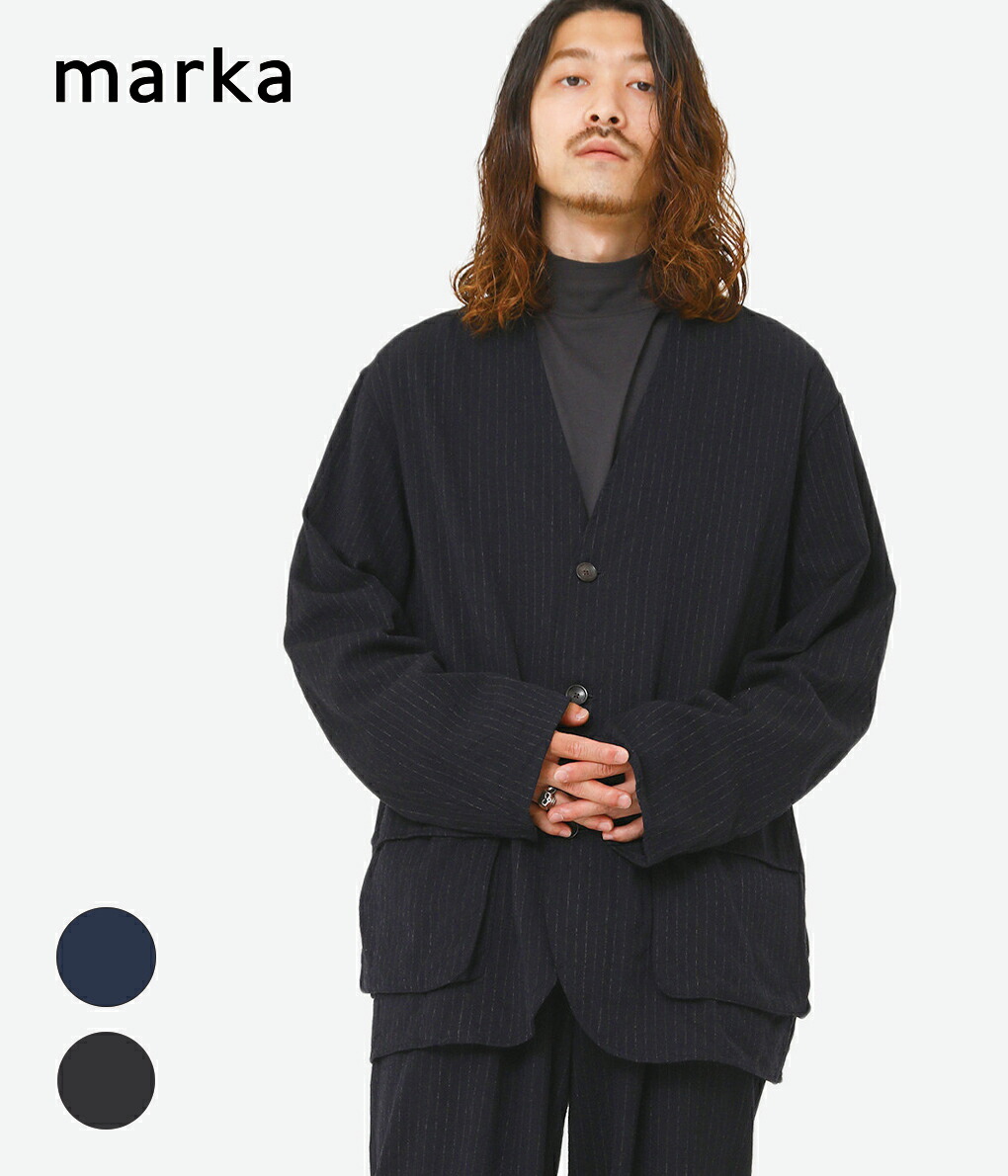 30%OFF】marka / マーカ ： FIELDMAN JACKET - wool×silk stripe