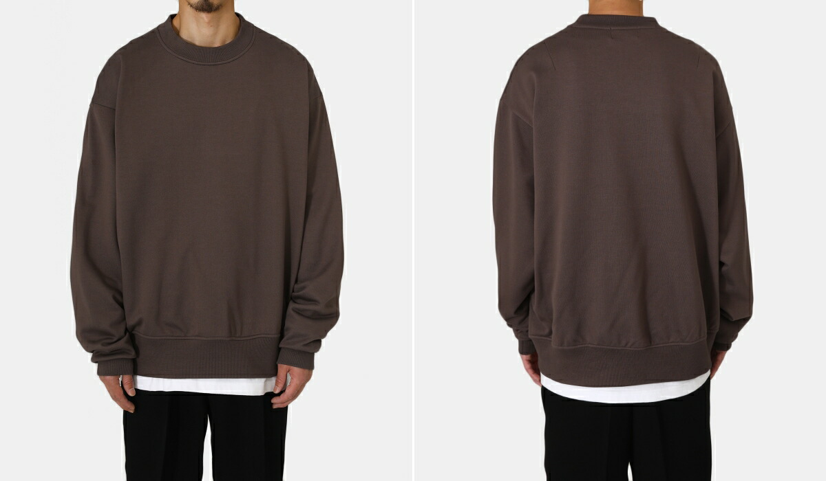 WEWILL / ウィーウィル ： LOOSE SWEATSHIRT ： W-011-8007