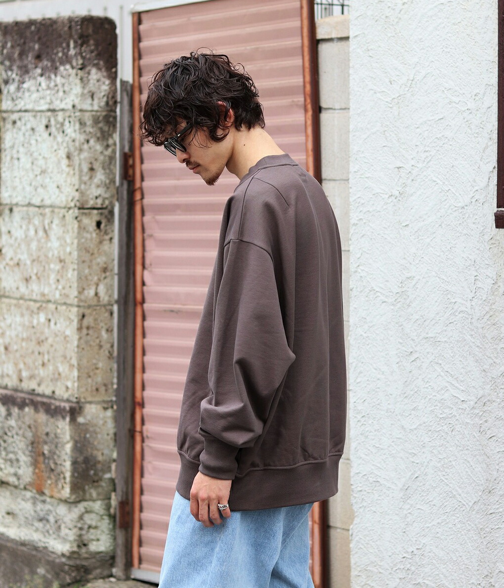 WEWILL / ウィーウィル ： LOOSE SWEATSHIRT ： W-011-8007