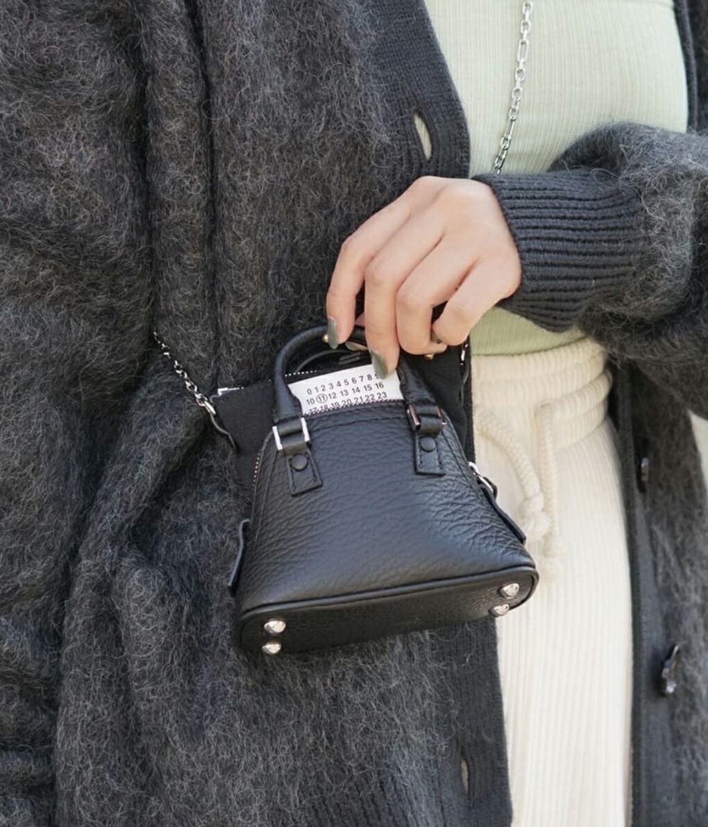 Maison Margiela メゾンマルジェラ 5AC CLASSIQUE BABY 2WAYハンドショルダーチェーンバッグ ブラック レディース SB3WG0025 メゾンマルジェラ Maison Margiela バッグ 2way 斜めがけ ショルダー