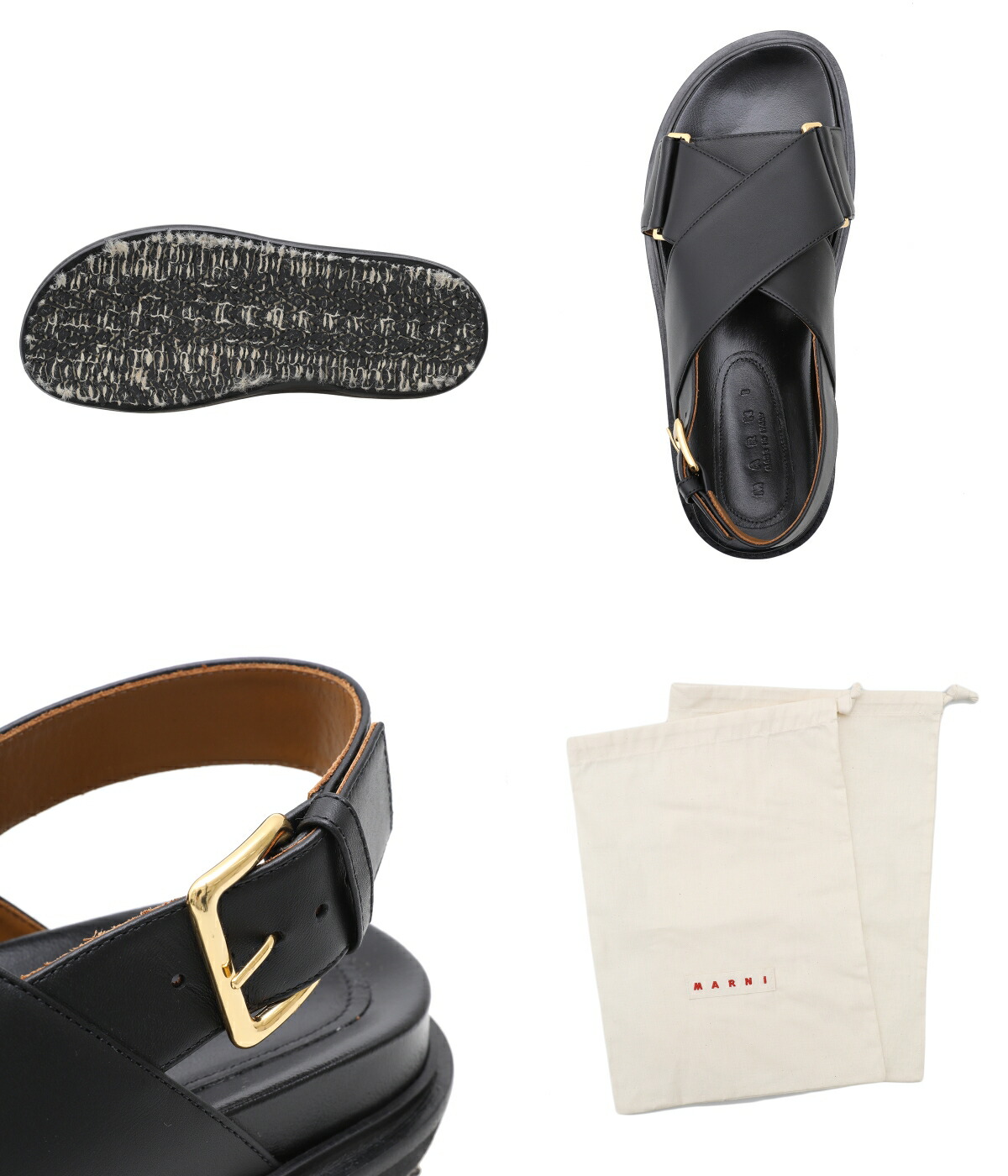 MARNI（マルニ） ： FB CRISCROSS SANDAL ： FBMS005201 : ARKnets