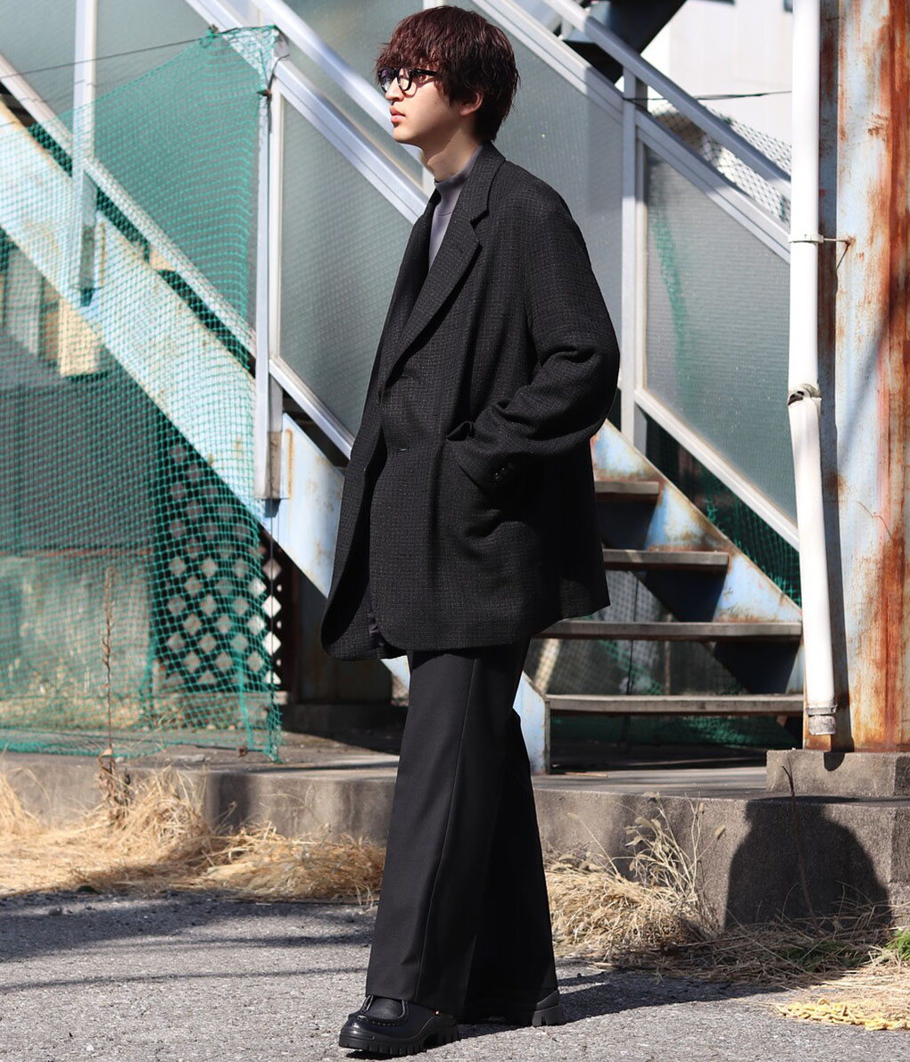 URU / ウル ： FANCY TWEED - 3 BUTTON JACKET ： 23SFT01 : 23sft01