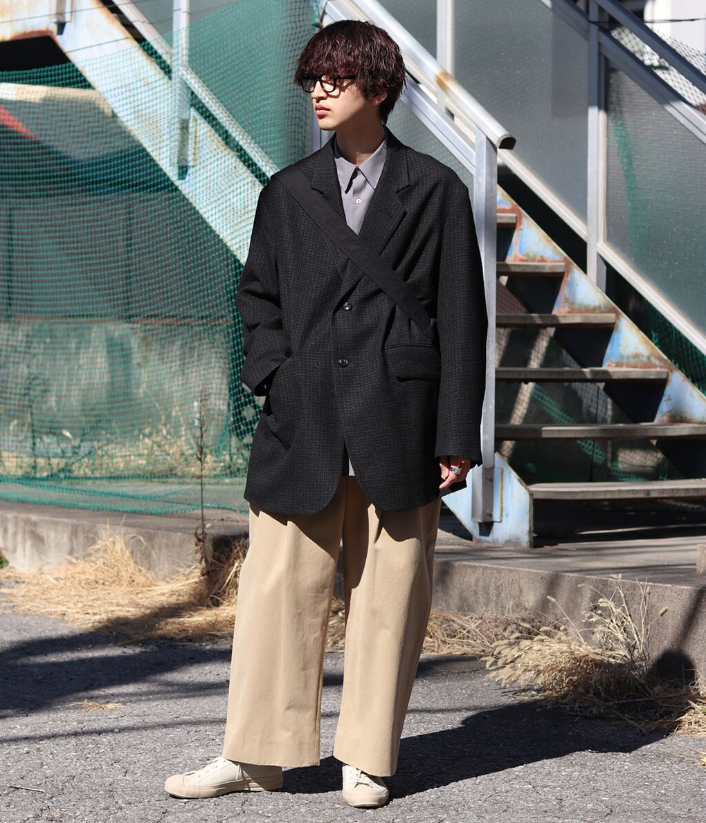 URU / ウル ： FANCY TWEED - 3 BUTTON JACKET ： 23SFT01 : 23sft01