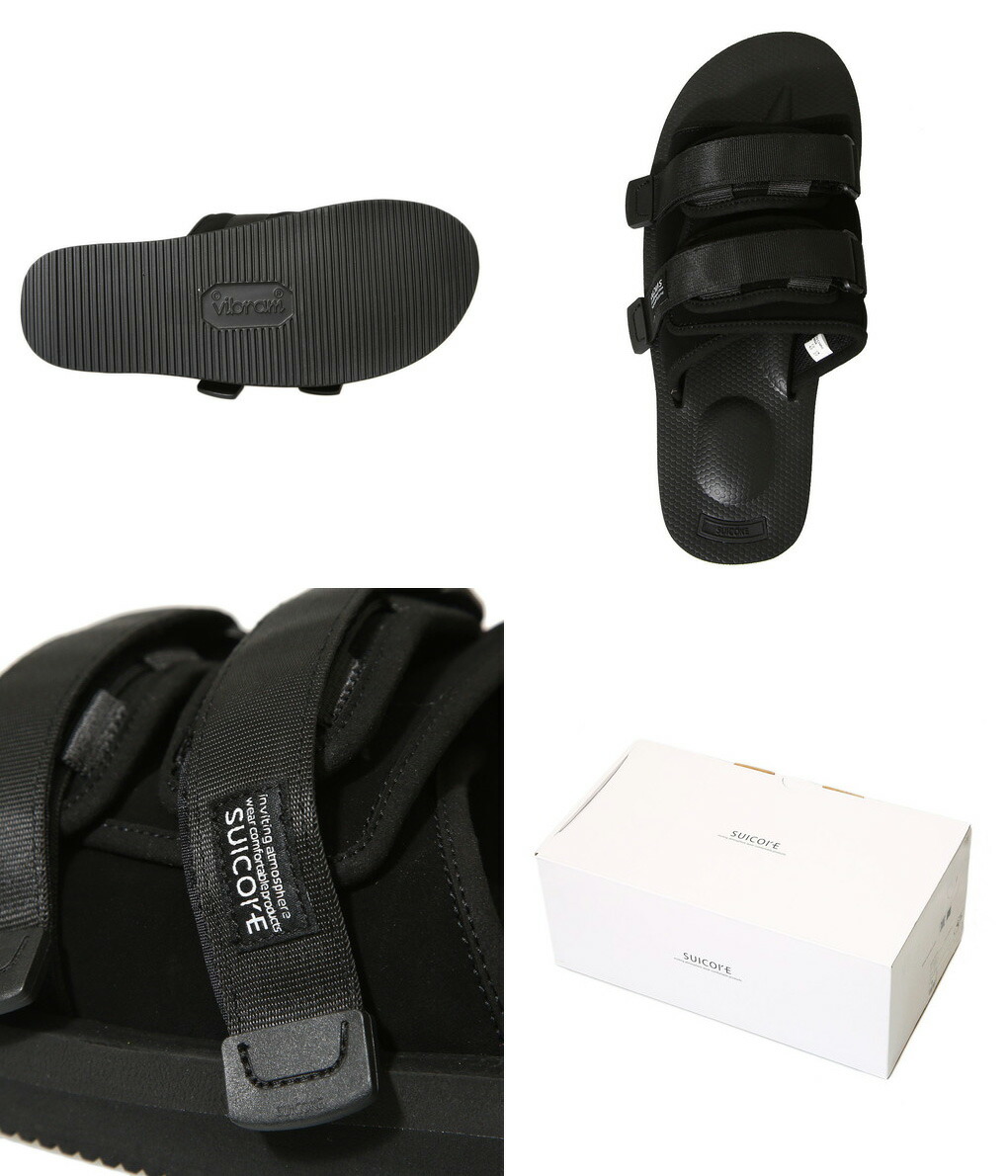 SUICOKE MOTO-VS スイコック　26cm SUICOKE-スイコック】MOTO-VS / BLACK (サンダル/ブラック