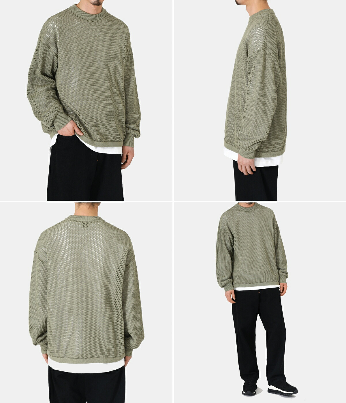 GOLD / ゴールド：PURE CASHMERE KNIT CREW NECK：21B-GL90211[MUS]-