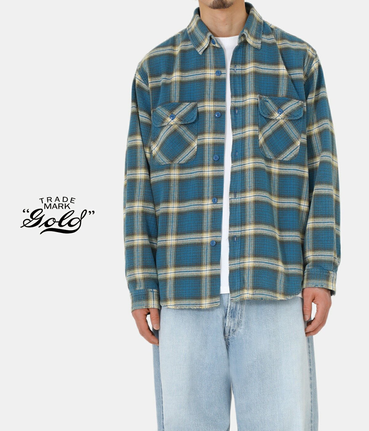 GOLD 東洋エンタープライズ / ゴールド : SOFT TWILL CHECK GOLD 東洋エンタープライズ / ゴールド : SOFT TWILL CHECK