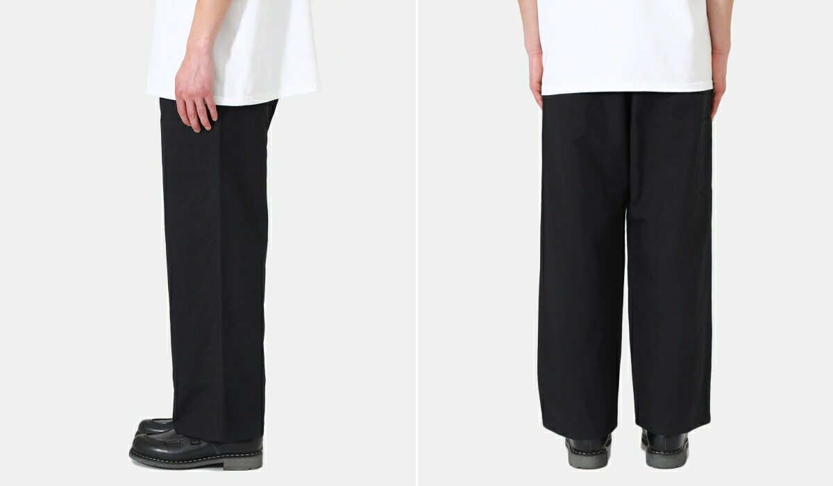 URU / ウル ： COTTON LINEN CANVAS - DOUBLE KNEE PANTS ： 23SCLC02