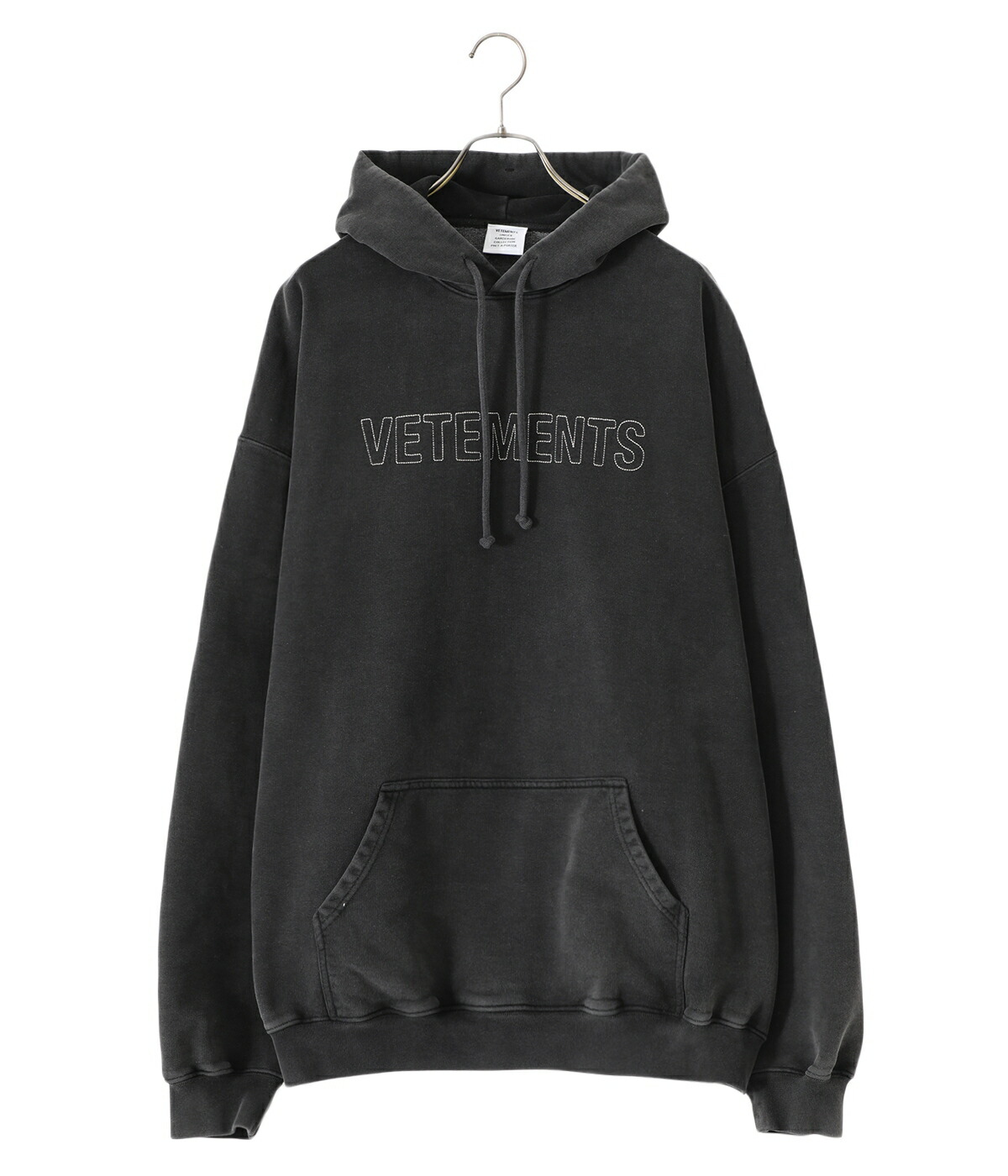 VETEMENTS / ヴェトモン ： LOGO OUTLINE HOODIE ： UE63HD445B